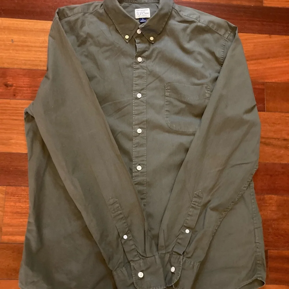 J.CREW men’s long sleeve button down shirt size large - Picture 4 of 4